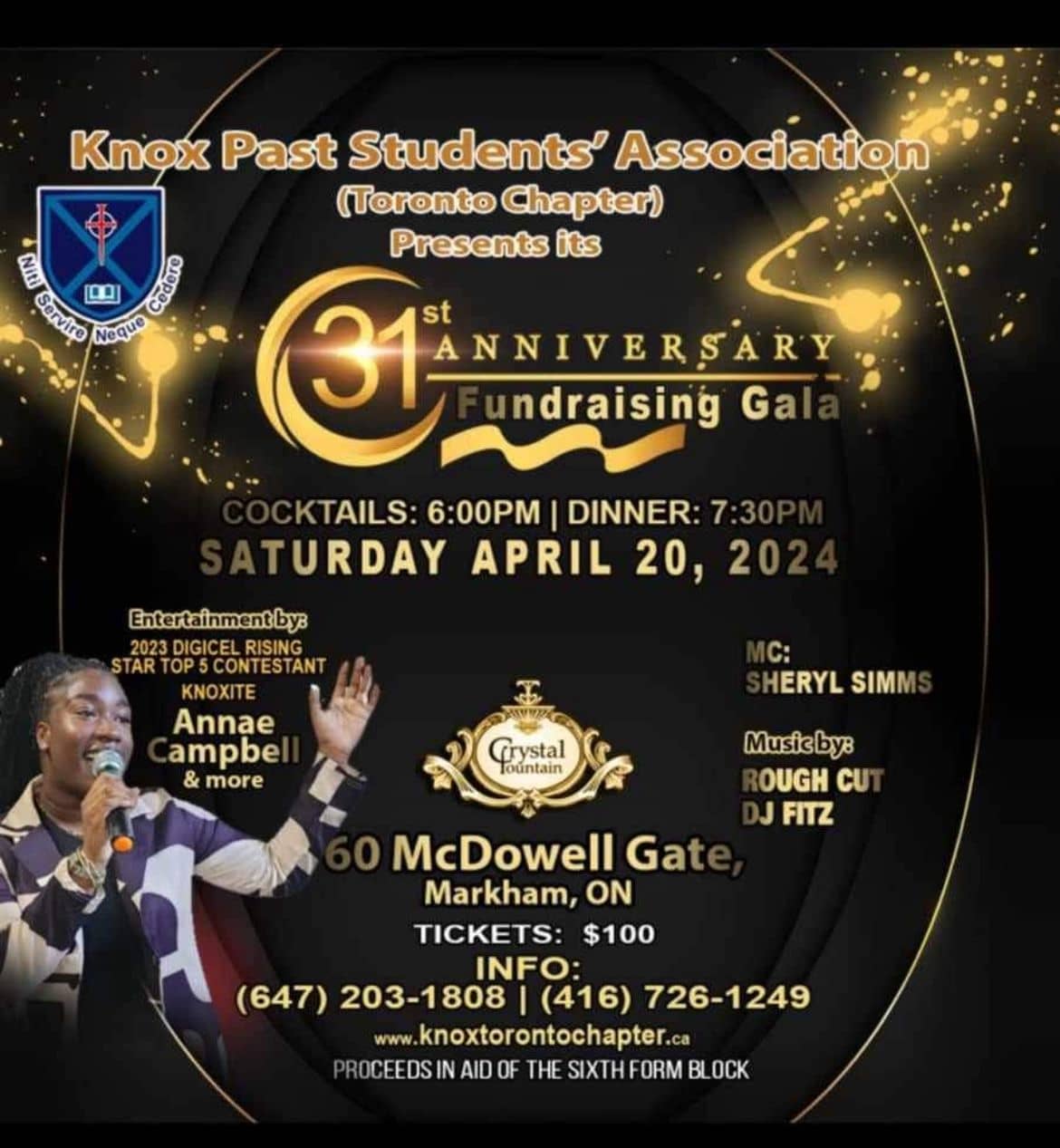 Knox Past Students Association 31st Anniversary Fundraising Gala – The ...